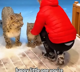 C1306010 When I saw a snow leopard with its cubs seeking help from me,and then (Part 2)