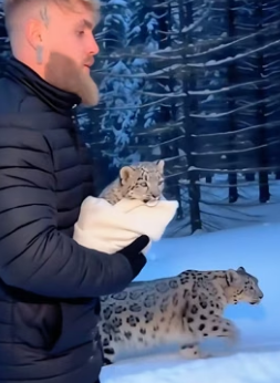 C1606005 When a snow leopard came to me for help with its child on its back,something like this happened (Part 2)