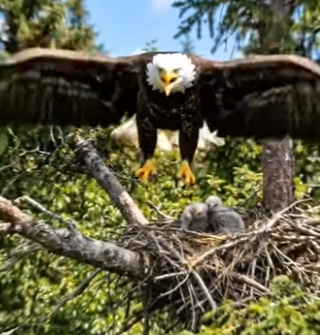 Y1706011 Bald eagle Saved The Chicks (Part 2)